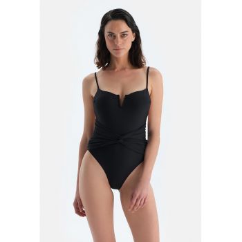 Costum de baie uni intreg cu nod frontal