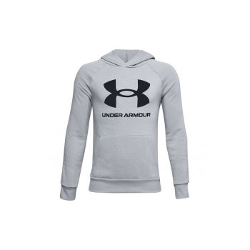 Hanorac din fleece cu imprimeu logo contrastant Rival