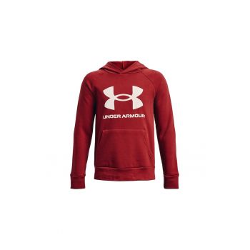 Hanorac din fleece cu imprimeu logo contrastant Rival