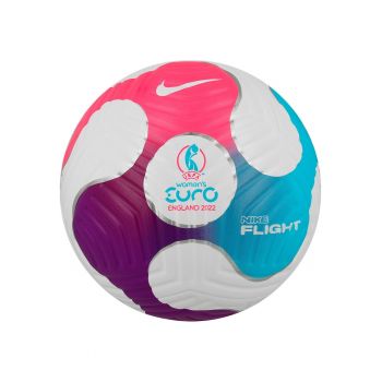 Minge oficiala fotbal  FLIGHT  - marime 5 - alb/albastru/roz