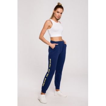 Pantaloni pentru femei cu logo Good Vibes -