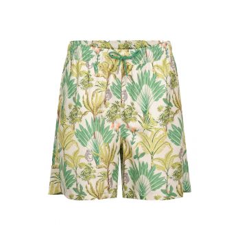 Pantaloni scurti de baie cu model tropical