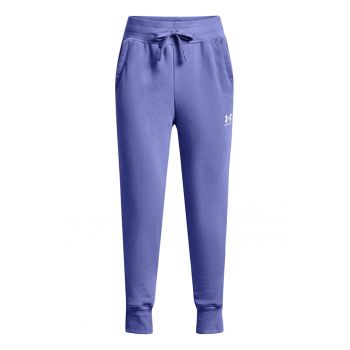 Pantaloni sport cu imprimeu logo discret pentru fitness Rival