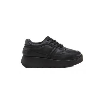 Pantofi sport wedge de piele