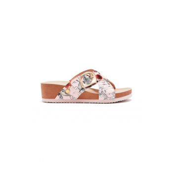 Papuci cu talpa wedge si barete incrucisate Uxbridge