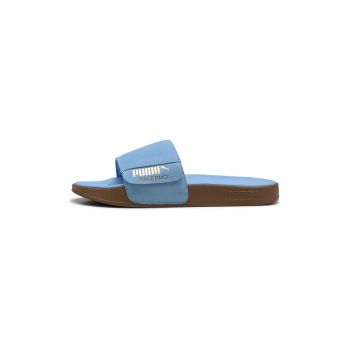 Papuci de piele cu logo