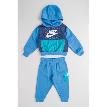Set de hanorac si pantaloni cu imprimeu logo - 2 piese