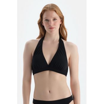 Sutien de baie cu burete si decolteu halter