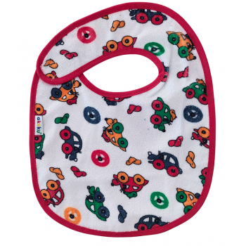 Baveta impermeabila din bumbac cu inchidere velcro  23x20cm Akuku Cars