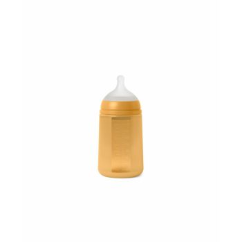 Biberon din silicon, 240ml, Colour Essence SX Pro debit mediu, galben mustar