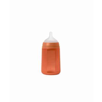 Biberon din silicon, 240ml, Colour Essence SX Pro debit mediu, rosu