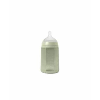 Biberon din silicon, 240ml, Colour Essence SX Pro debit mediu, verde
