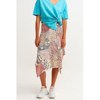 Bluza lejera de bumbac cu decolteu in V