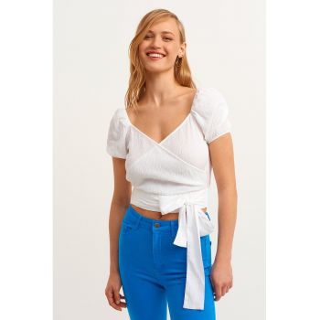 Bluza petrecuta cu maneci bufante