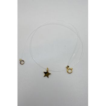 Colier cu element stea placat cu aur de 14K