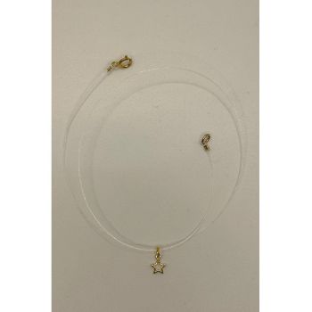 Colier cu elemt stea placat cu aur de 14K