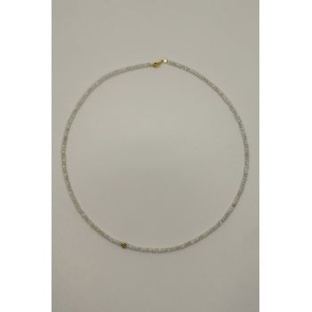 Colier placat cu aur de 14k si cu pietre semi-pretioase