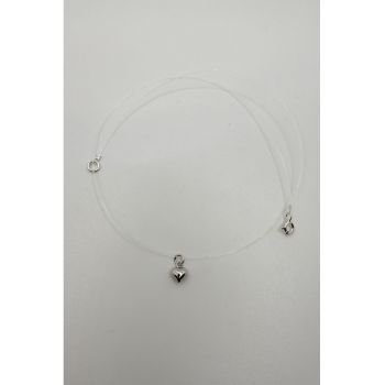 Colier transparent cu pandantiv de argint