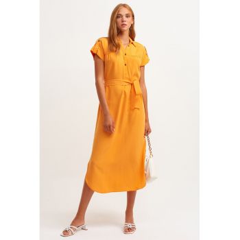 Rochie-camasa din amestec de lyocell