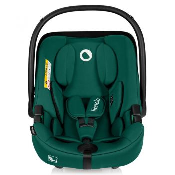 Scoica auto Lionelo i-Size Astrid Verde, include baza Isofix, 0-13 Kg, 40-87 cm, maner si capotina reglabile, protectie laterala avansata, Testat ADAC, Conform cu R129