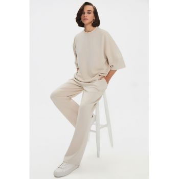 Set de bluza din amestec de modal si pantaloni de trening