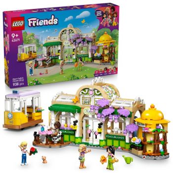 Set LEGO Friends - Cafenea cu multe plante şi florărie (42671)