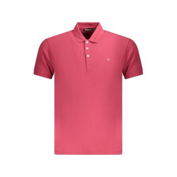 Tricou polo barbati - cu mini logo brodat - Regular fit - Rosu