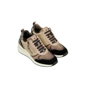 Anekke adidași din piele de damă pantofi jos maro mix 39370-322