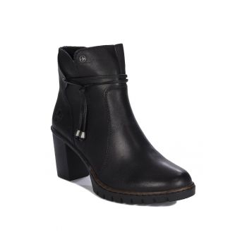 Botine cu toc  Y256700 - Sintetic - Negru