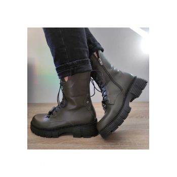 Ghete Casual Dama  002 23653 Kaki - Kaki