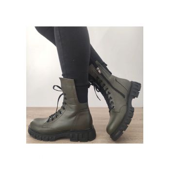 Ghete Casual Dama  21015 Verde Kaki - Verde Kaki
