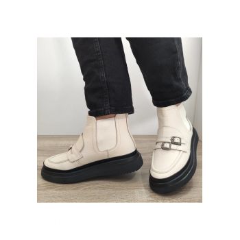 Ghete Casual Dama  4431 Crem - Crem