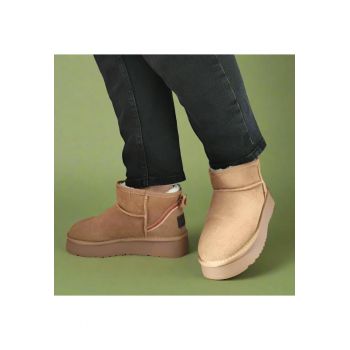 Ghete Casual Dama  450011B 04-I Camel Velur - Camel