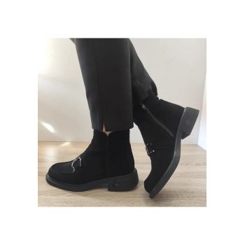 Ghete Elegante Dama  150055B 01-I Negre Velur - Negru