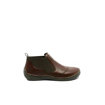 Ghete joase  in stil Chelsea - maronii - cu cusaturi decorative