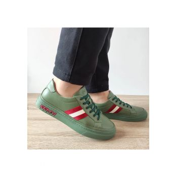 Pantofi Casual Barbati  68005 Verde Olive - Verde Olive