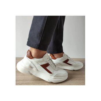 Pantofi Casual Barbati  Gb1950-53 Alb + Maro - Alb + Maro