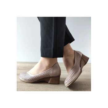 Pantofi Casual Dama  101-05 Roz Bej Vizon - Roz Bej Vizon