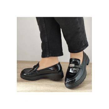 Pantofi Casual Dama  23019L Negri Lac - Black