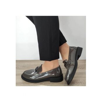 Pantofi Casual Dama  30025L Gri Lac - Gri Lac
