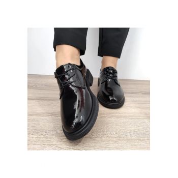Pantofi Casual Dama  30028L Negri Lac - Negru Lac