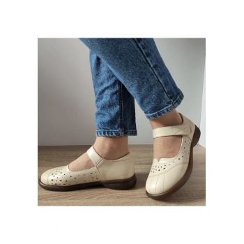 Pantofi Casual Dama  31682 Crem - Crem
