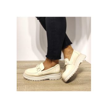 Pantofi Casual Dama  37822 Crem - Crem
