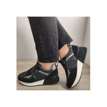 Pantofi Casual Dama  39370-864 Negre + Comb - Black