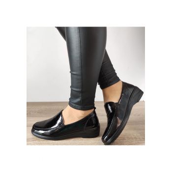 Pantofi Casual Dama  400017 01-O Negri Croco - Negru Croco