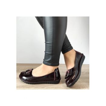 Pantofi Casual Dama  40020B 23-1 Bordo Lac - Bordo Lac