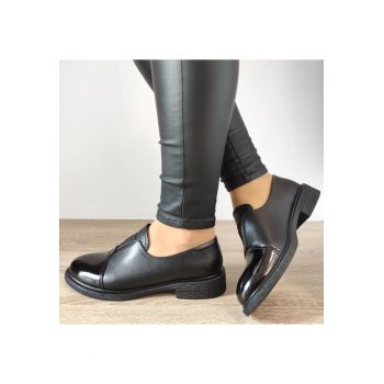 Pantofi Casual Dama  540004 01-N Negri + Lac - Negru + Lac