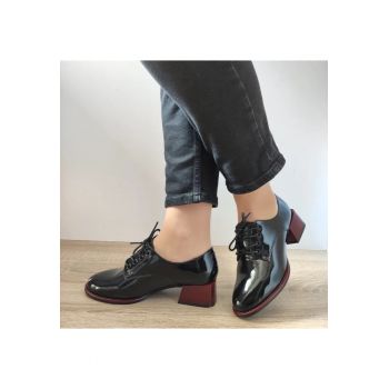 Pantofi Casual Dama  550020A 01-L Negri Lac - Black