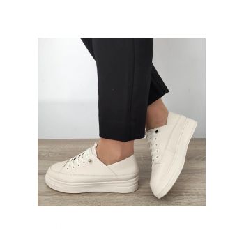Pantofi Casual Dama  62250 Crem - Crem