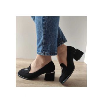 Pantofi Casual Dama  E1649 19 Negri Velur - Black